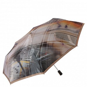Зонт с микс-принтом (Мегаполис/Клетка), 350гр, автомат, 102см, FABRETTI L-20107-2
