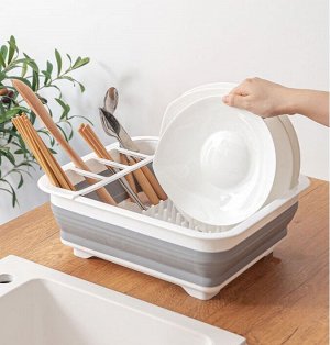 Складная силиконовая подставка для посуды