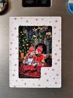 ФОТОРАМКА МАГНИТНАЯ &quot;ЗОЛОТЫЕ ЗВЕЗДЫ&quot; для фото 10х15 см (1558)