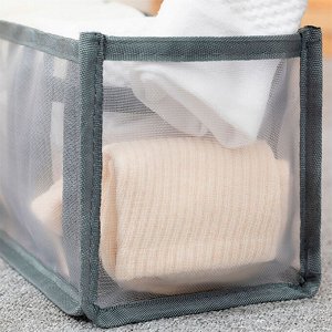 Прозрачный органайзер для хранения одежды (7 ячеек)