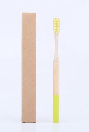 Зубная щетка бамбуковая ДЕТСКАЯ круглая ручка