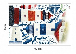 Наклейка многоразовая интерьерная «Маяки» 190*118 см (1469)