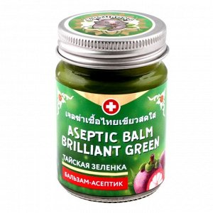 Бальзам-антисептик Тайская зеленка, 50ml/Binturong Aseptic Balm Brilliant Green, шт