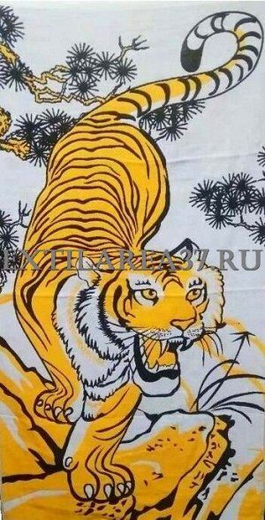 Полотенце "Тигр" 70*140 (лен+хлопок)