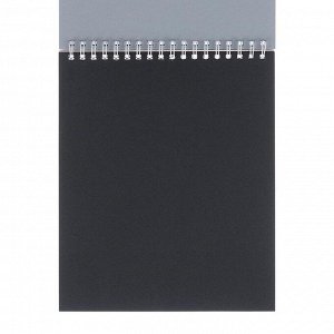Скетчбук А5, 45 листов на гребне "Хамелеон", обложка мелованный картон, тиснение фольгой, твин-лак, блок 3 цвета 120 г/м2