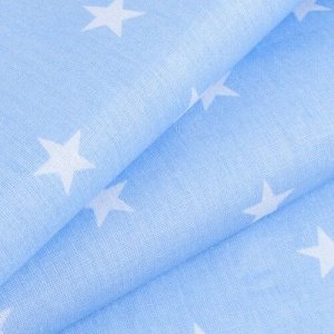 Ткань бязь плательная 150 см 1700/3 цвет голубой