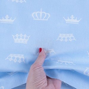 Ткань бязь плательная 150 см 1694/3 цвет голубой
