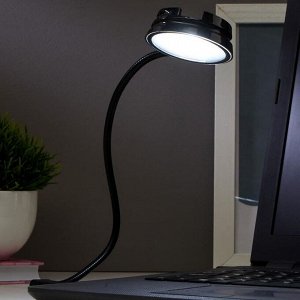 Светильник 16040/1 LED 0.5Вт USB черный 6х6х2 см