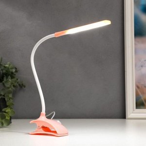Лампа на прищепке «3мейка» 1 Вт 14 LED USB розовый 9x3.5x42 см RISALUX