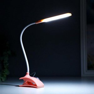 Лампа на прищепке «3мейка» 1 Вт 14 LED USB розовый 9x3.5x42 см RISALUX