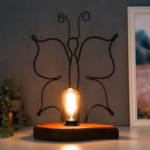 Настольная лампа "Бабочка" E27 60Вт 48х31х23 см
