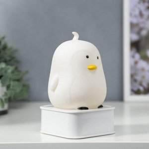 Фигурка световая RISALUX «Утёнок», LED-ночник, от батареек 4xАА, USB, RGB, 9x9x15.5 см, МИКС