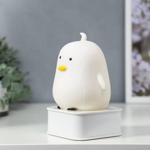 Фигурка световая RISALUX «Утёнок», LED-ночник, от батареек 4xАА, USB, RGB, 9x9x15.5 см, МИКС