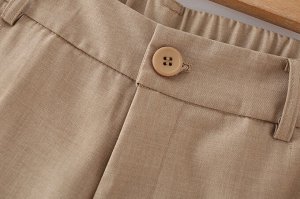 Женские широкие брюки, цвет хаки