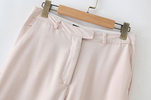 Женские широкие брюки, цвет телесный