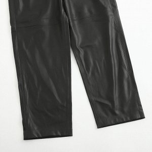 Женские брюки из эко-кожи, цвет черный