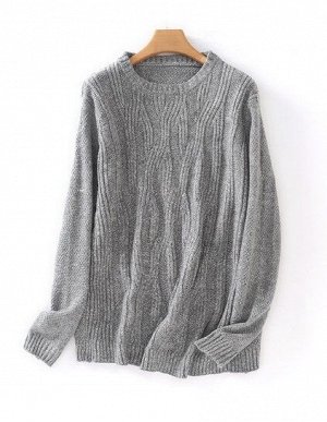 Жеснкий свитер, цвет серый