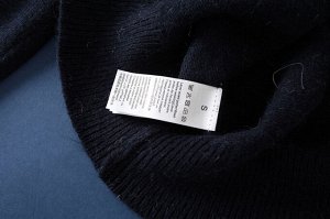 Мужской свитер, горловина на молнии, цвет белый/темно-синий