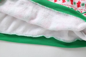 Женская домашняя кофта с принтом, цвет белый/зеленый
