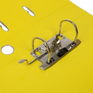 Пaпкa-регистратор А4, ErichKrause "Accent", 50 мм лам.карт, с арочным механизмом, желтая