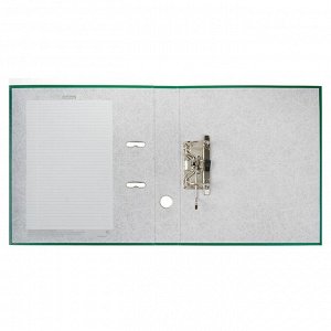 Папка-регистратор А4, 50 мм, Granite, собранный, зелёный, пластиковый карман, картон 1.75 мм, вместимость 350 листов