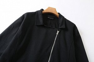 Женская демисезонная куртка, цвет черный