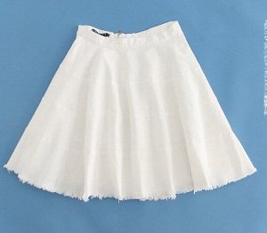 Женская юбка, цвет белый