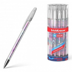 Ручка гелевая ErichKrause Magic Rhombs 0,5 мм, синий стержень с рисунком