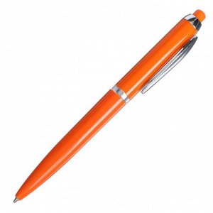 Ручка шариковая, автоматическая, под логотип, корпус оранжевый, стержень синий 0.5 мм