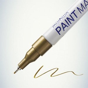 Маркер-краска (лаковый) MunHwa Extra Fine Paint Marker, 1.0 мм, золотой