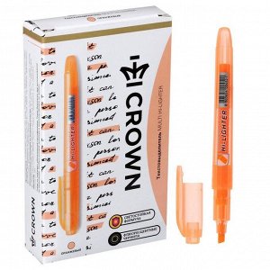 Маркер текстовыделитель 4.0 Crown H-500 оранжевый