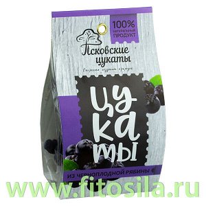 Цукаты из ЧЕРНОПЛОДНОЙ РЯБИНЫ (черноплодная рябина, сахар), 90г, Псковские цукаты