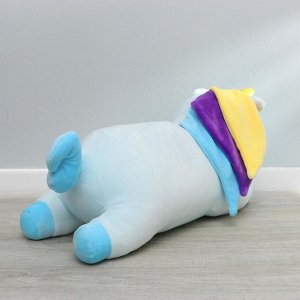 Мягкая игрушка «Единорог», с пледом, цвет голубой