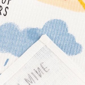 Набор кухонных полотенец Доляна Happiness, 35?60 см-4 шт., 100% хлопок