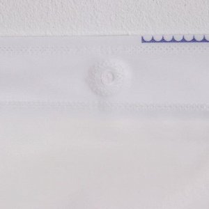 Штора для ванной комнаты Доляна «Василёк», 180?180 см, EVA, цвет голубой