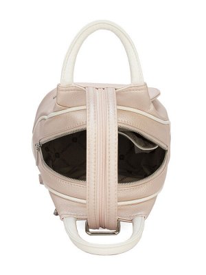 LACCOMA рюкзак 1044-21-F001-розовый перламутр/белый эко кожа хлопок