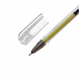 Ручка гелевая 0,5 мм, стержень синий, со стираемыми чернилами, корпус МИКС