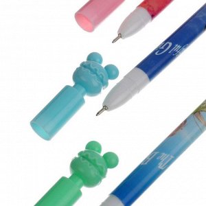 Ручка шариковая, корпус с рисунком, МИКС, «Мишка», стержень синий, 0,5 мм