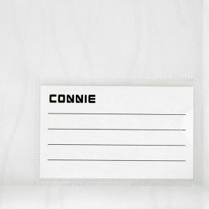 Папка-конверт на кнопке формат А4 180мкр с кармашком, волны, белая