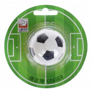 Ластик фигурный Футбольный мяч на блистере (штрихкод на штуке)