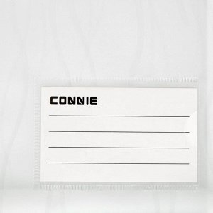 Папка-конверт на кнопке формат А4+, 180 мкр, с кармашком, с расширением, волны, белая