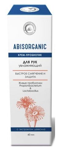 Крем-пробиотик Abisorganic для рук увлажняющий с экстрактом девясила 60 мл.