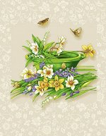 Полотенце вафельное рогожка &quot;Аромат&quot; р.45*60