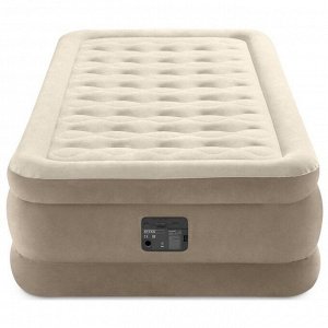 Кровать надувная Ultra Plush Bed, 99 х 191 х 46 см, встроенный насос 220В, 64426NP INTEX