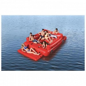 Плот надувной для плавания «Красный грузовик», 381 x 262 см, 43304 Bestway