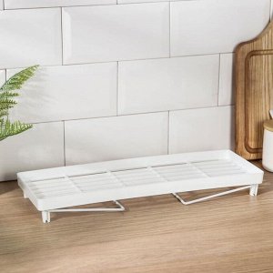 Полка универсальная складная, 39x14x15.5 см, белая