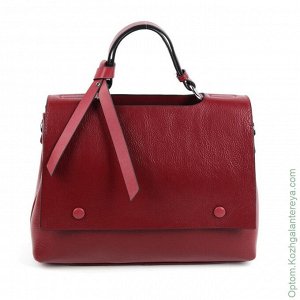 Женская кожаная сумка 8808 Вайн Ред красный