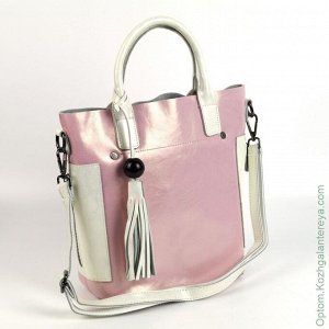 Женская кожаная сумка  Лаит Пинк розовый