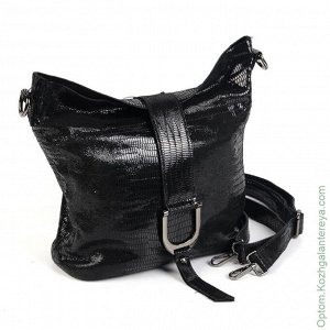 Женская кожаная сумка 6012-А238 Блек черный