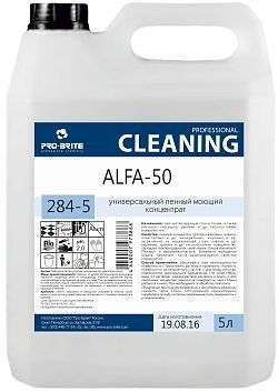 ALFA-50, 5 л, пенный моющий концентрат